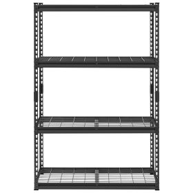Storage Shelves 4 Tier Adjustable Heavy Duty Garage Shelving Units 2400 lbs