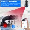 E27 WiFi Bulb Camera 1080P FHD WiFi IP Pan Tilt Security Surveillance Camera with Two-Way Audio Night Vision Motion Detection Function APP Control