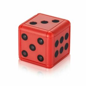 Mini Dice Camera Home Security Night Vision HD 1080P Motion Detection Nanny Cam (Color: Red)