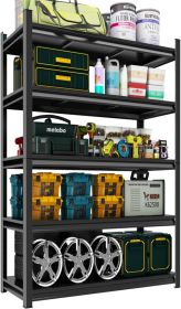 72" H Garage Shelving Unit, Garage Storage Shelves 2500LBS Heavy Duty Shelving, Adjustable 5 Tier Metal Shelving Utility Shelf (size: 23.6" D*48" W*72" H)
